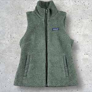 Patagonia Green Sherpa Fleece Vest